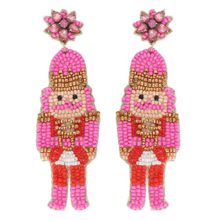 Pink Nutcracker Earring