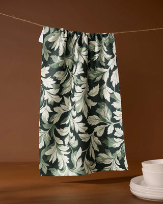 Classic Foliage Geometry Kitchen Tea Towels