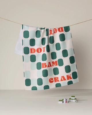 Cypress Tile Talk Geometry Tea Towel