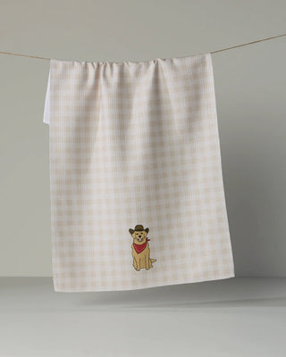 Golden Western Geometry Tea Towel