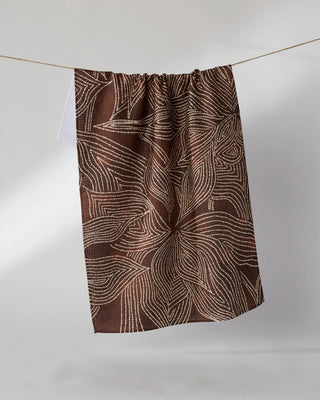 Pearl Botanical Geometry Tea Towel