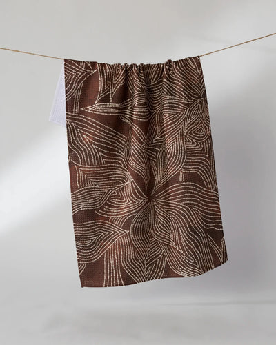 Pearl Botanical Geometry Tea Towel