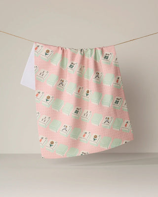 Tile Parade-Mahjong Geometry Tea Towel