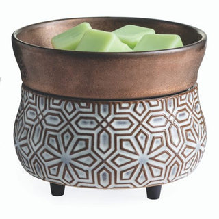 Bronze Geometric 2-in-1 candle warmer