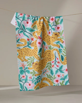 Cheetah Haven Geometry Kitchen Tea Towels