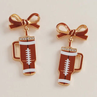 Football Tumbler Earring