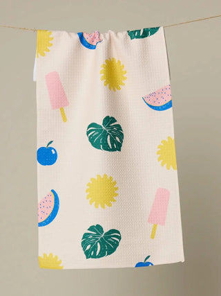 Fruity Pop Geometry Bar Towel