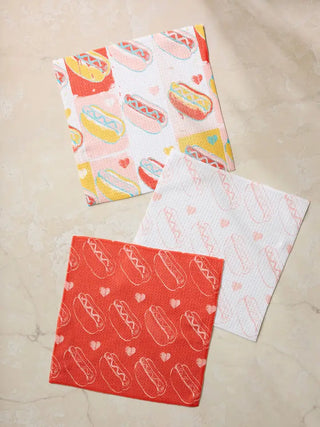 Fun Franks Geometry Dish Cloth