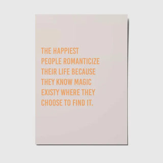 The happiest people postcard