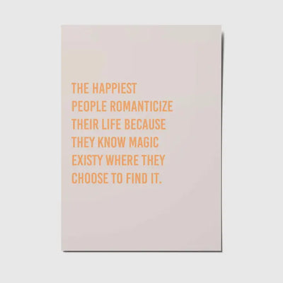 The happiest people postcard