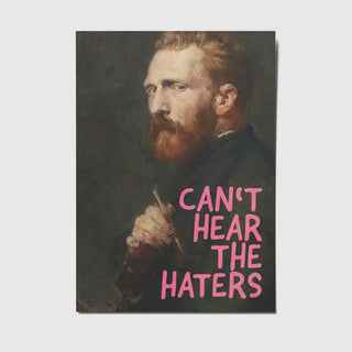 Can't hear the haters - Van Gogh  Postcard