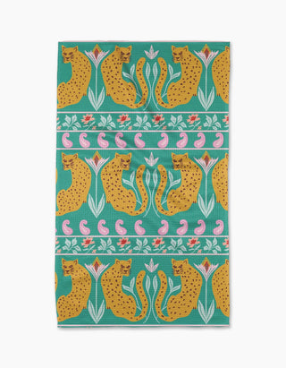 Jungle Bloom Geometry Kitchen Tea Towels