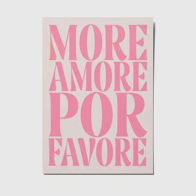 More amore por favore Postcard