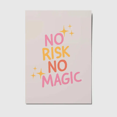 No risk no magic Postcard