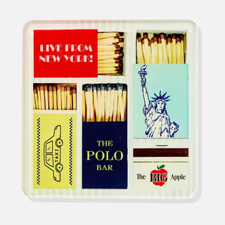 New York Matchbook Coasters: Individual Coaster