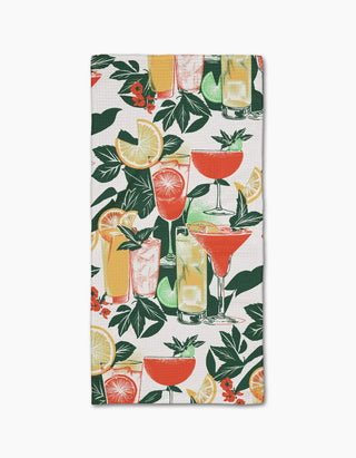 Summer Refreshments Geometry Bar Towel